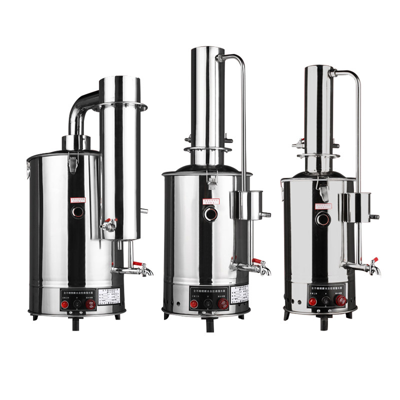 不锈钢电热蒸馏水器蒸馏水机蒸馏水制水器断水自控5L10L20L实验室,淘宝优惠券,粉丝福利购,淘宝优惠卷