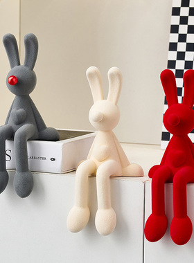 简约植绒坐姿摆k件轻奢高档家居客厅桌面电视柜酒柜装饰品