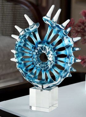 珐琅彩鱼摆件金属圆形双层托盘创B意简约家居样板房桌面地球仪装