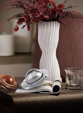 简约水晶飞碟装饰o球摆件创意客厅书房样板房桌面软装摆设