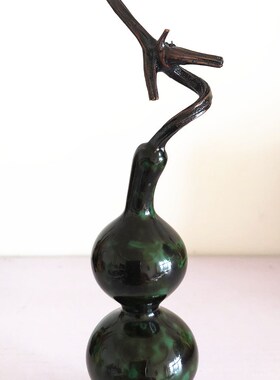天然手工大漆葫芦摆件隐花漆文玩收藏工艺品八宝蚂蚁三庭一物一图