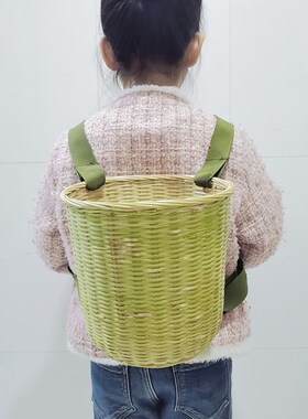 采茶背篓竹编背筐成人买菜采摘农用竹篓子收纳筐手工背篼家用大号