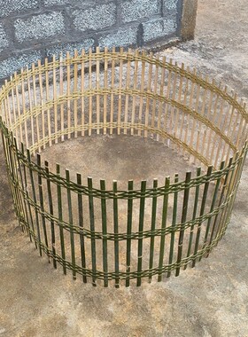 竹编鸡围栏竹编笼移动笼竹子栅栏民间特色手工艺品鸡笼鸭笼鹅笼
