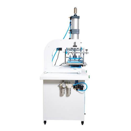 气动烫金机全自动皮革塑料logo大面积烫印机压痕商标铜版纸压唛 - 图2