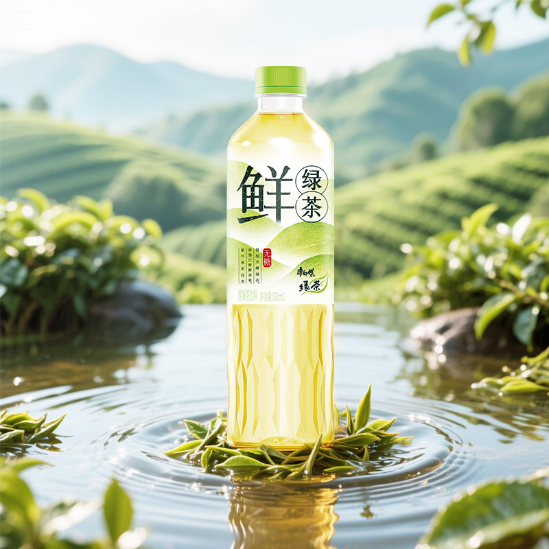 康师傅无糖鲜绿茶500ml*15瓶整箱清爽解腻饮品绿茶饮料官方正品,淘宝优惠券,粉丝福利购,淘宝优惠卷