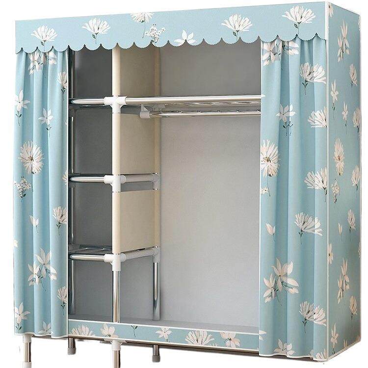 简易衣柜用卧室钢架衣加粗家厚收985纳布柜出租房屋组装衣布艺挂,淘宝优惠券,粉丝福利购,淘宝优惠卷