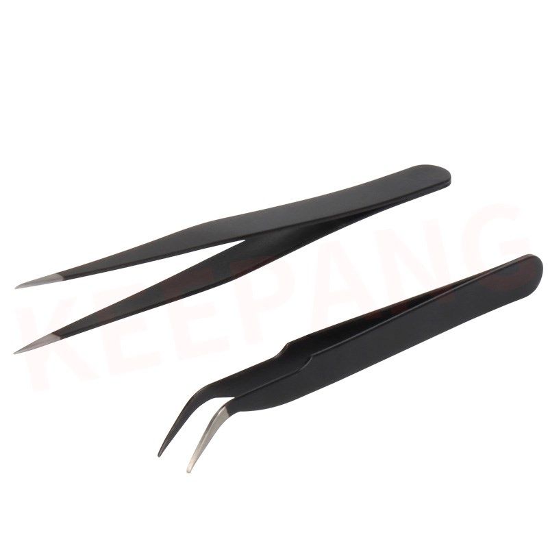 不锈钢镊子弯头细尖头防静电镊子拔毛眉夹燕窝挑毛模型夹维修工具,淘宝优惠券,粉丝福利购,淘宝优惠卷