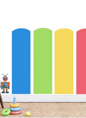 早教幼儿园墙体装饰墙裙护墙板软包墙垫跆拳道柱子防撞墙贴防磕碰