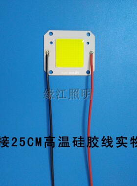 免驱动12vled灯泡超亮20W30W50W灯珠投光射灯芯片冷白粉红全光谱