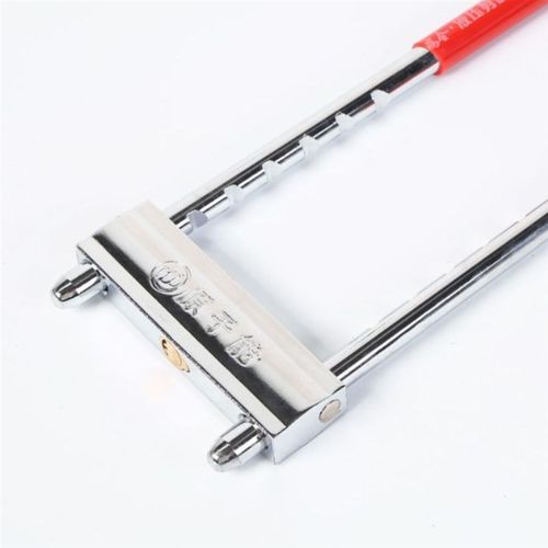 u型玻璃门锁推拉门双开门室外插锁合金钢安全防盗门U型锁厂家 - 图1