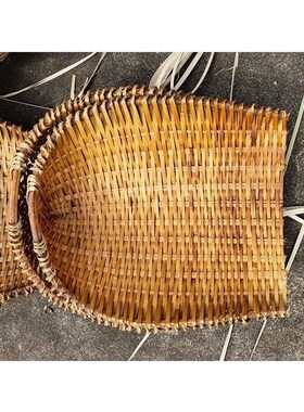 农用建筑泥基垃圾挑土粪箕畚斗挑菜沙石筐箩筐粪基箕手工竹编筲箕