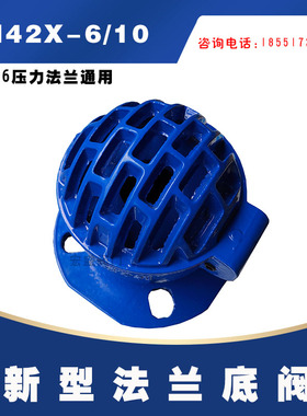 H42X-10/16新型底阀 水泵吸水铸铁法兰底阀DN50 65 80 100 150