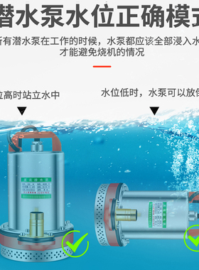 直流潜水泵12V24V48V60V72V抽水机电动车家用小型抽水泵灌溉农用