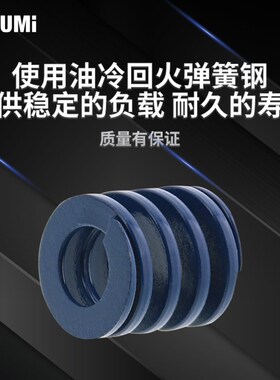 标准品 米思米 蓝色矩形螺旋弹簧(模具弹簧)-SWL MISUMI