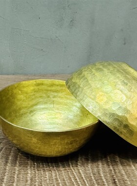 天程铜艺 手工锻打黄铜杯梅爷同款金兜兜乔迁礼物生日礼物新年礼