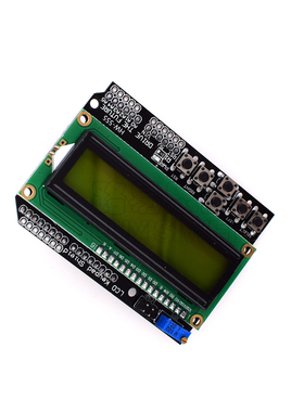 LCD1602 字符液晶黄绿屏 输入输出扩展板LCD Keypad Shield