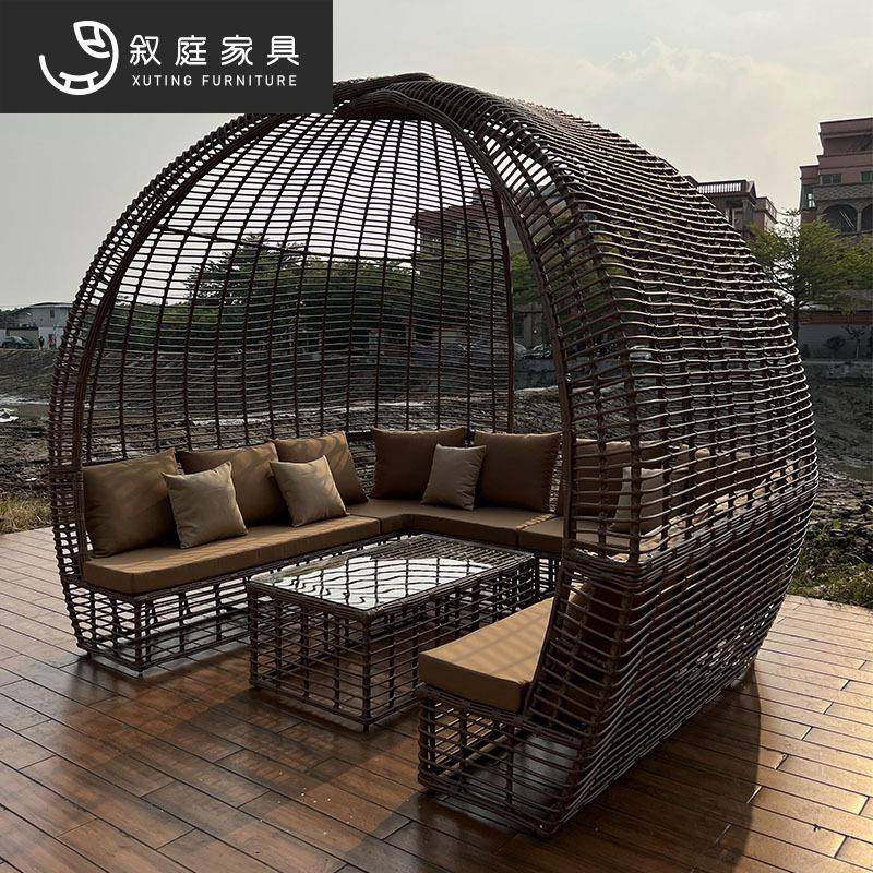 户外宿景区庭院创意大型藤鸟巢家具民室外花园红打编卡拍照22-9-1,淘宝优惠券,粉丝福利购,淘宝优惠卷