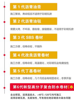 彩钢瓦自粘防水材料房顶漏水阳光房丁基沥青防水胶补漏裂缝 渗水