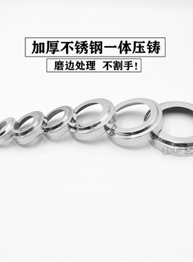 正304加厚不锈钢圆管装饰盖栏杆立柱楼梯扶手围栏护栏螺丝遮丑盖