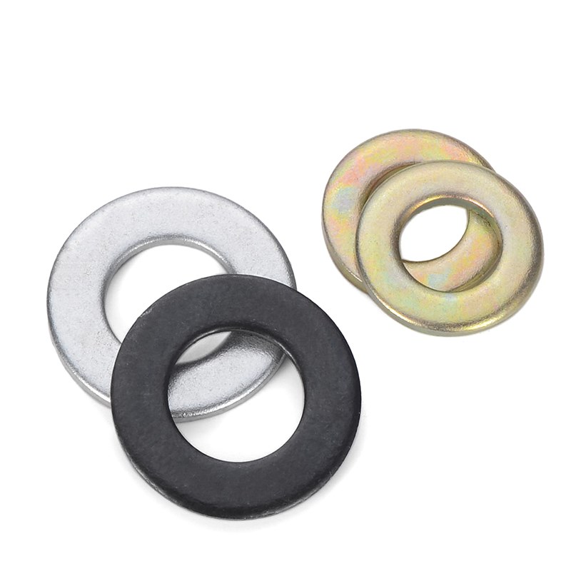 黑色8.8级平垫圈金属加厚垫片垫圈介子华司M6M8M10M12M16M20M24 - 图0