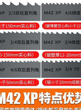 双金属带锯条金属切割细齿粗齿高速钢剧条小型锯床锯带锯机用锯条