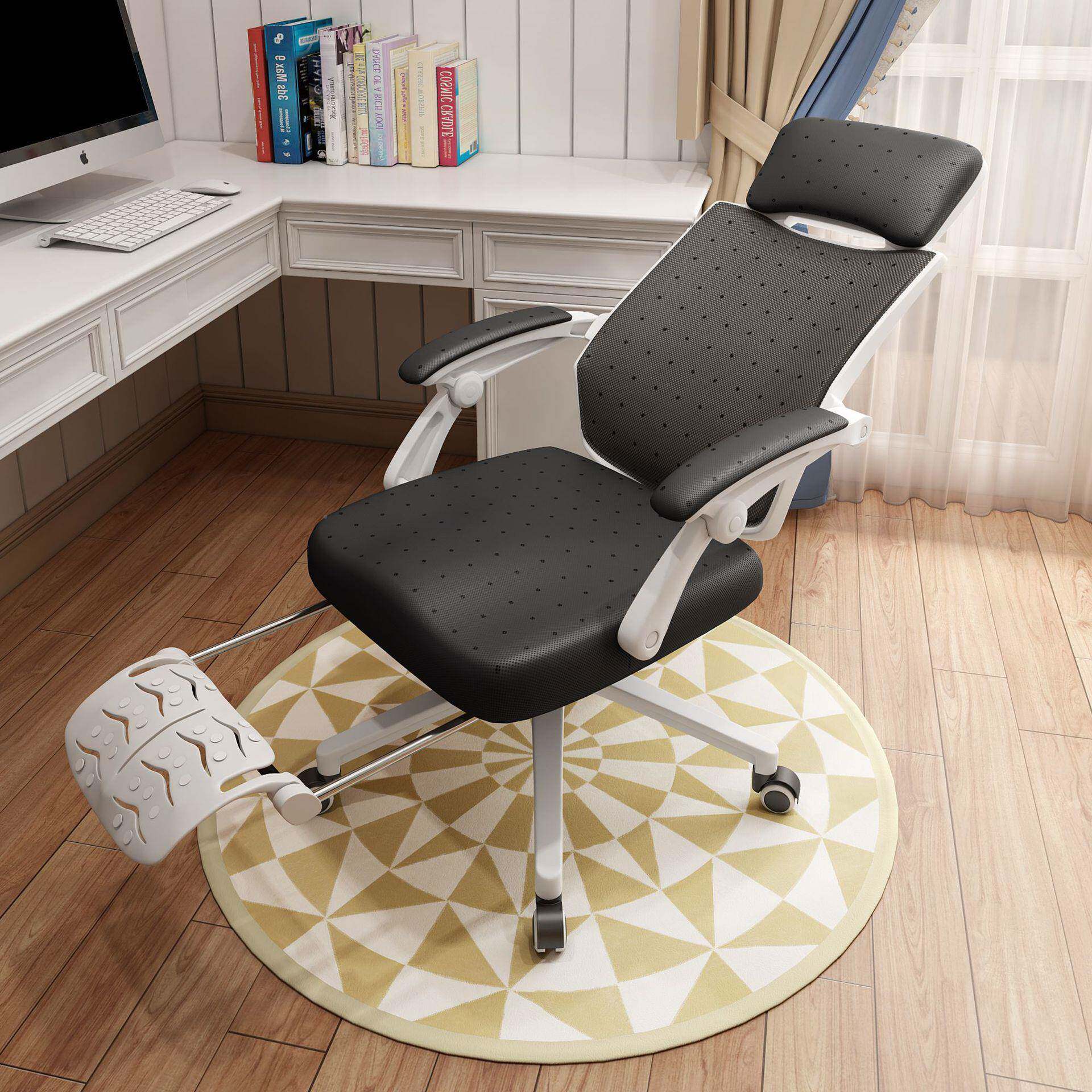 休办椅可躺网布经理职员ECD子滑轮公升降家用电脑椅午电竞椅厂家 - 图0