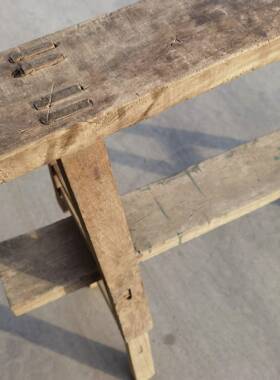 旧实木长凳子民俗老物件旧怀货老条家具复视古板凳古董影道thlofg