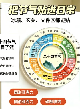 【二十四节气】强力磁吸冰箱贴