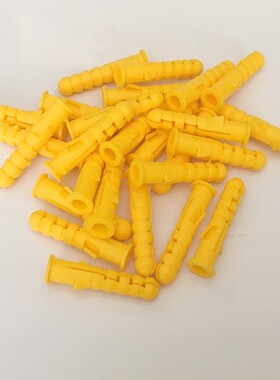 小黄鱼塑料膨胀管自攻螺丝钉套装6mm8mm胶塞胀管尼龙胶粒