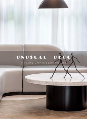 简约抽象人物雕塑漫步人生金属摆件样J板房售楼处酒店软装饰品