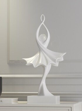 创意简约b抽象人物雕塑工艺品客厅电视柜玄关人形艺术装饰摆件