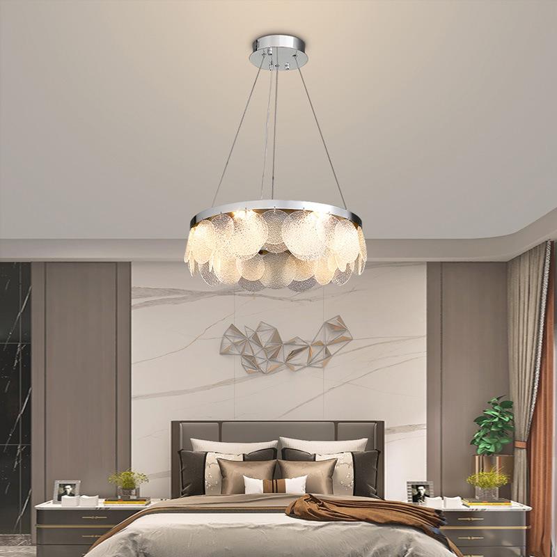 新款简约轻奢玻儿吊D灯客厅大厅高档LE5981吊灯灯饰卧璃室书房童 - 图1