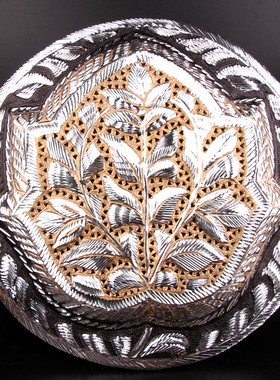 巴基斯坦铜器手工挂盘摆盘沙发A背景墙装饰铜盘画新疆饭店装饰盘