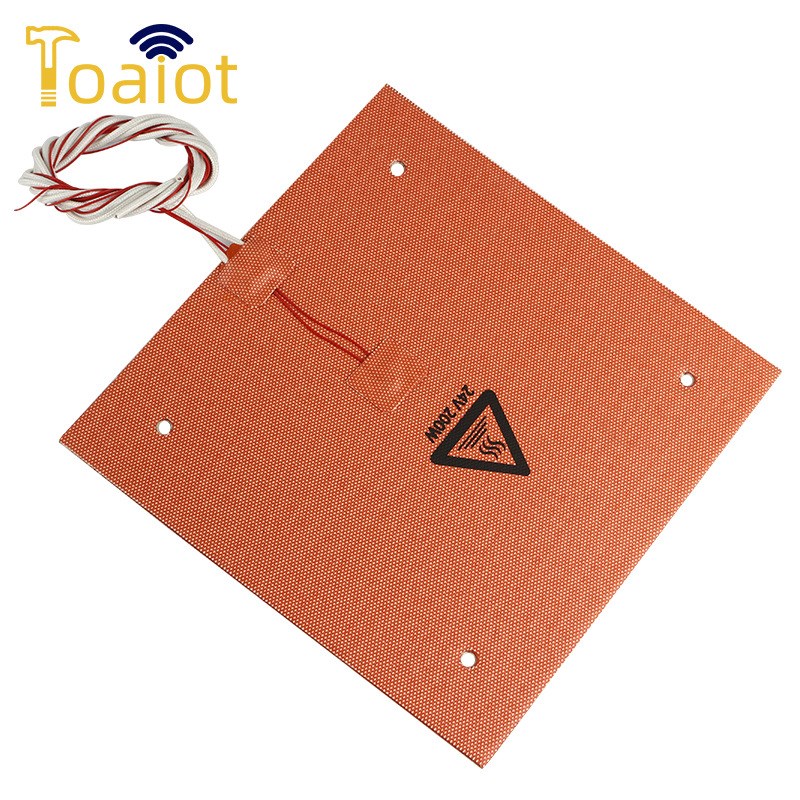 3D打印机配件 Ender-3 235*235mm 24V 200W 热床平台硅胶垫耐温 - 图1