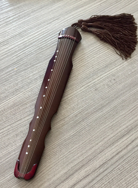 古琴模型摆件装饰伏羲迷你古琴木制F手工家居饰品中国传统礼物客