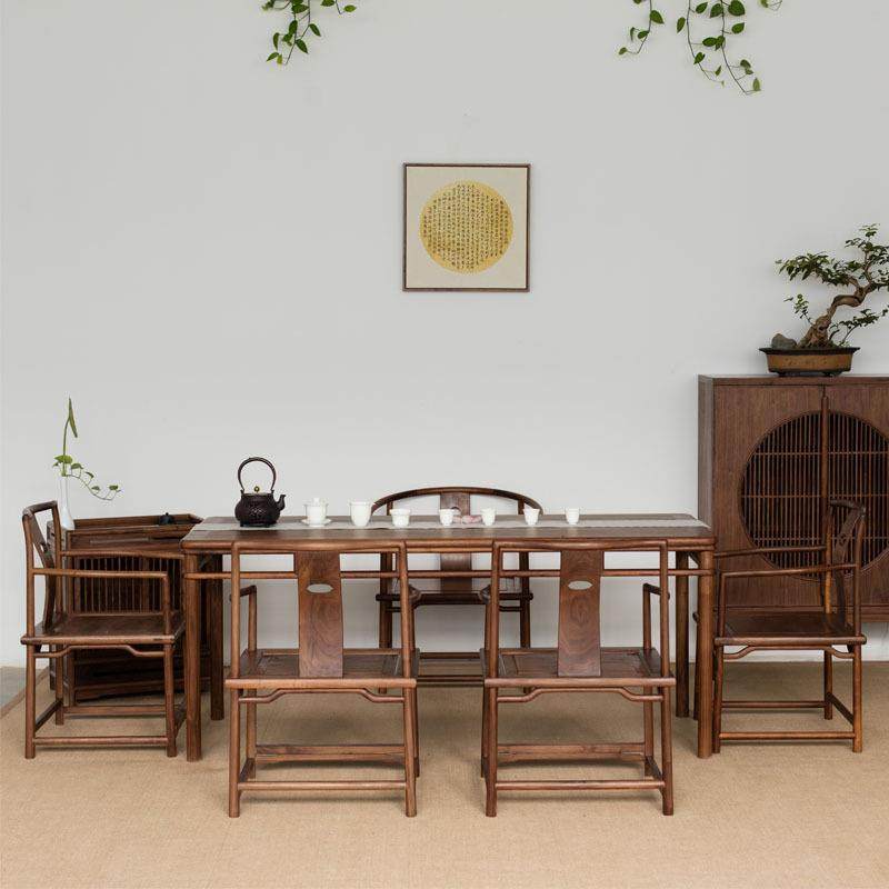 阳台茶桌老榆木茶桌椅组合简约实木禅意泡茶台小户型,淘宝优惠券,粉丝福利购,淘宝优惠卷