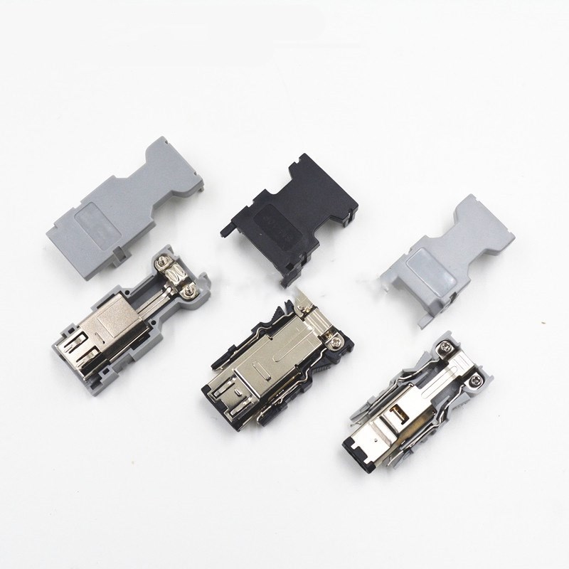 CN2焊线公母头 伺服驱动插件接头 SM-6P 接头CN3 1394 编码器插头 - 图1