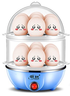 煮蛋器 蒸蛋器 小功率型350W蒸蛋器宿舍宝宝单层1-7X个鸡蛋早餐机