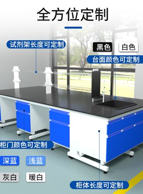 兰州实验台工作台防腐试验台钢木中央台边台通风橱柜化验室操作台