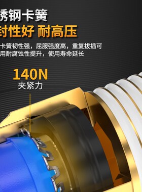 气管快速接头螺纹直通PC6-m5气动软管快插8-02/10-03气源工具外丝