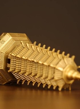 黄铜文昌塔摆件七层7层铜八卦文昌塔客厅玄关摆设书房桌面工艺品