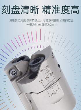 TWN镗头可调式双刃粗镗刀CNC加工中心数控小深孔镗刀头配BT40刀柄