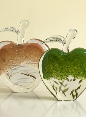 极简琉璃艺术摆件创意t渐变高档入户玄关酒柜桌面家居装饰