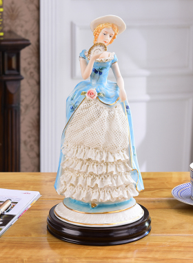 欧式陶瓷b摆件人物 高端西洋美女客厅卧室书桌装饰品摆设艺术台灯