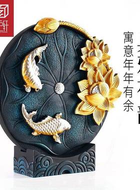 客厅装饰小摆件博新中BMI式摆设炭雕居古架大气工艺品饰屏风家品