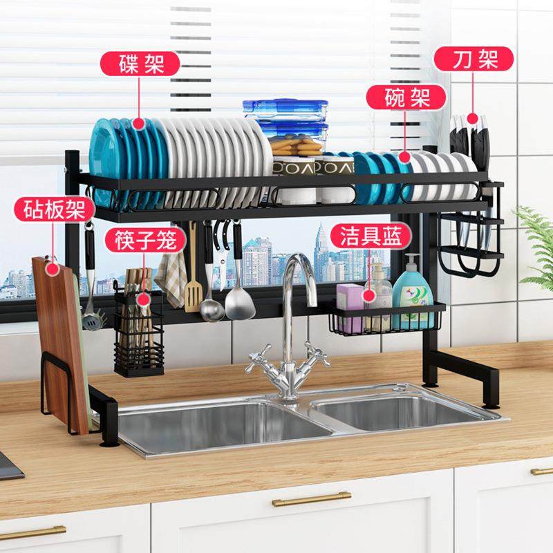 厨房水槽置下物PWN多功池能碗碟沥水架水上方碗盘架碗筷滤水架收 - 图2
