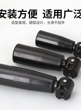 镀铬机床手柄曲面转动手柄机床手柄把手镀铬葫芦手轮手柄M8M10M12
