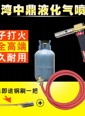 超厚壁纯铜卡式喷火枪丁烷气焊枪烘焙烧烤焊接烧猪蹄高温喷火枪