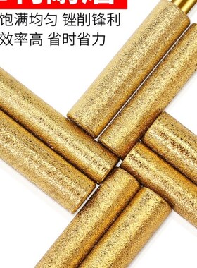 德国进口电锯油锯链条打磨头金刚石砂伐木锯磨链器旋转锉磨棒小型