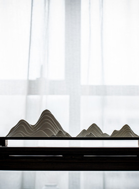 日式枯禅意室内客厅桌面陶瓷摆件客厅沙盘R石头沙微景观造景